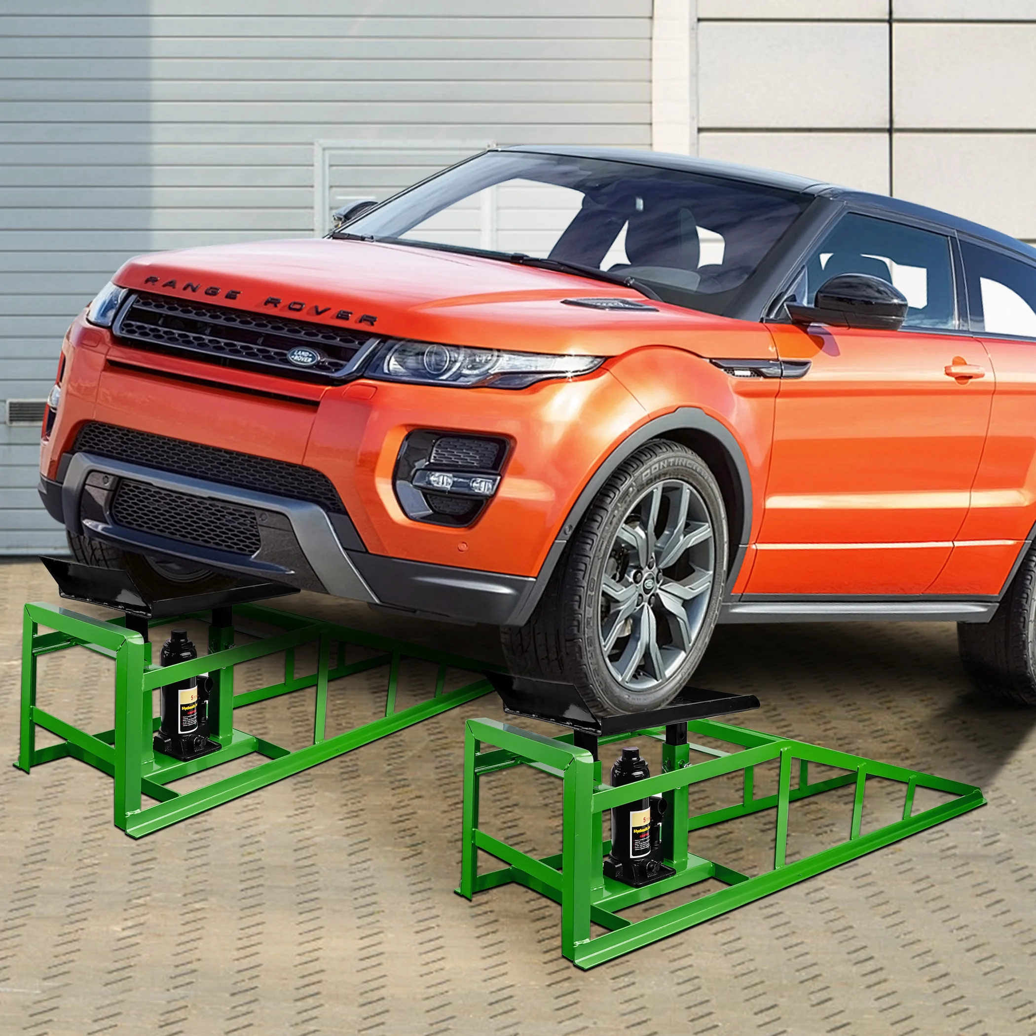 Lafati 2-Pack Hydraulic Car Ramps: Heavy-Duty Vehicle Ramps with 5T / 10000lbs Jack Load Capacity. Portable Design for Effortless Oil Changes and Car Lifts - Image 27