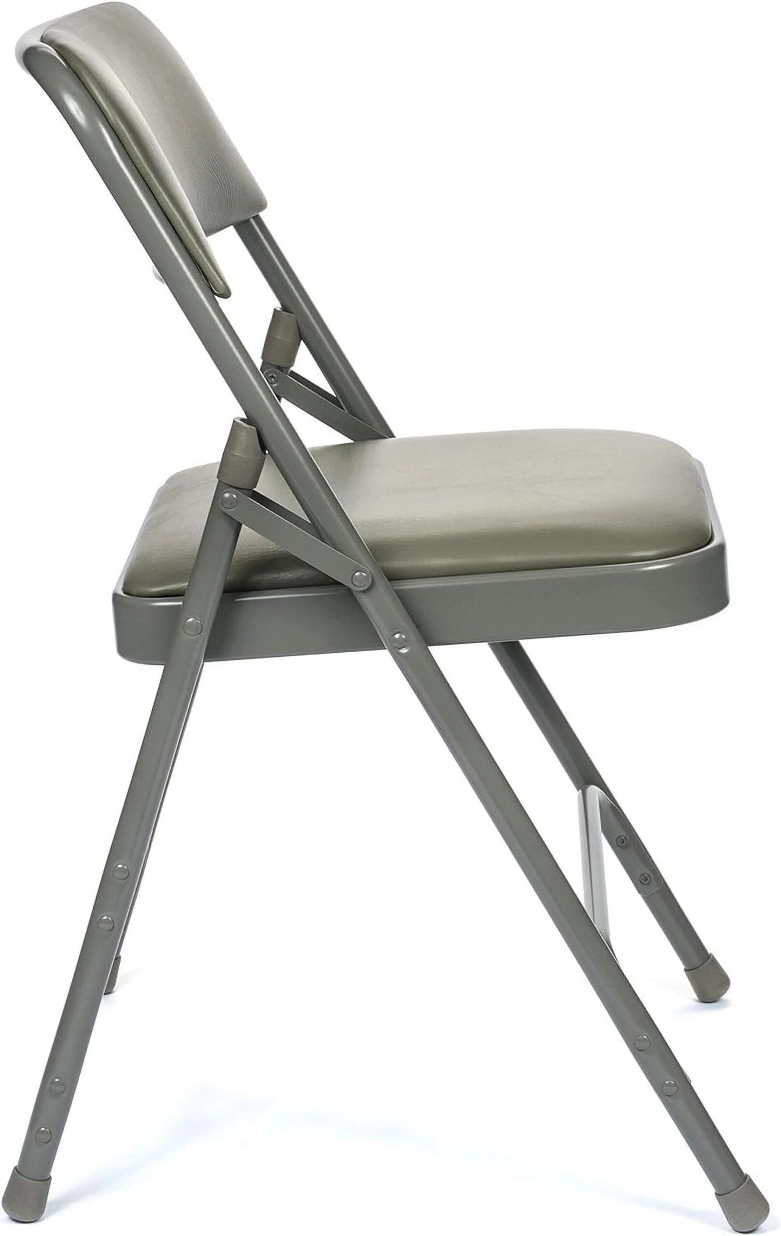 5pc. XL Series 4 Folding Card Table and Triple Braced Vinyl Padded Chair Set. Commercial Quality. Beige. 30 - Image 14