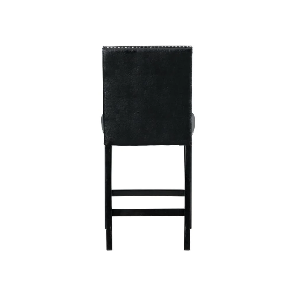 Picket House Celine 5PC Counter Dining Set with 4 Black Faux Leather Chairs - Image 3