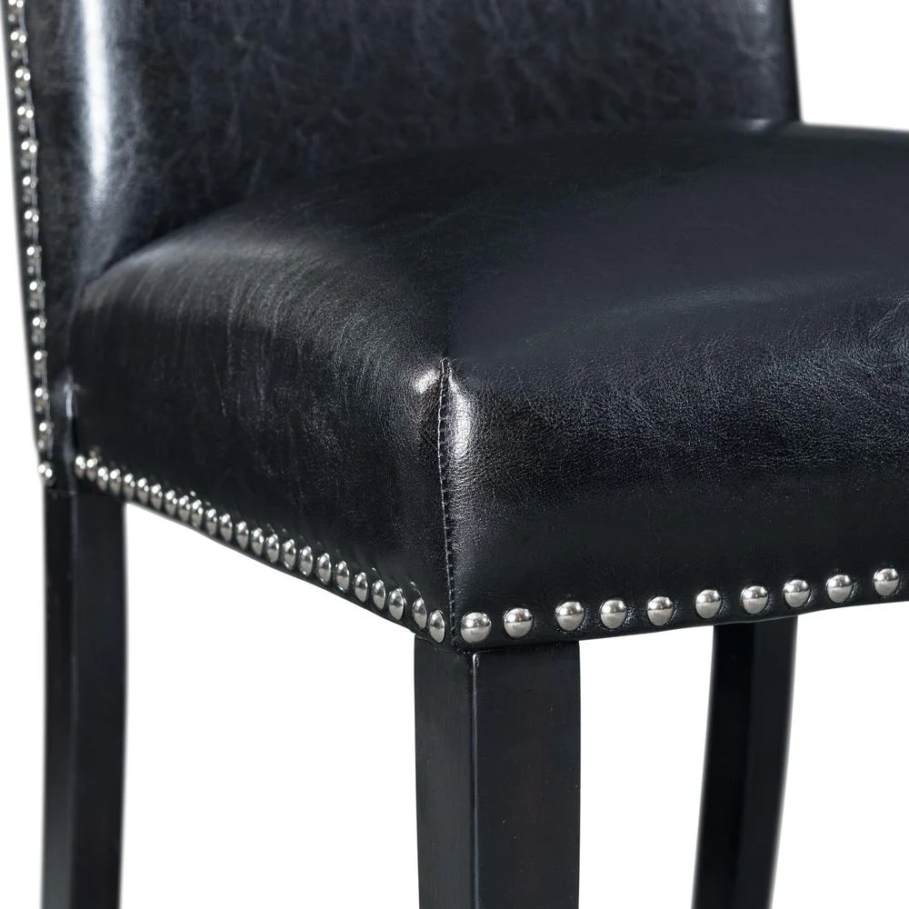 Picket House Celine 5PC Counter Dining Set with 4 Black Faux Leather Chairs - Image 15