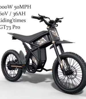 GT73 PRO 338 NM Electric Dirt Bike for Adults.3000W(Peak)Dual Motor 50Mph Max Speed.60V 50MPH 36.4AH Dual Battery Ebike.85 Miles Range. 25 Motorcycle Tires. All-Terrain for Mountain. Snow. UL2849